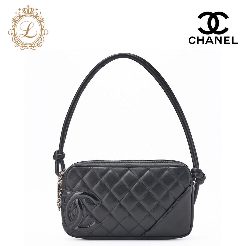 Chanel Cambon Matelasse Calfskin Black Chain Shoulder Bag